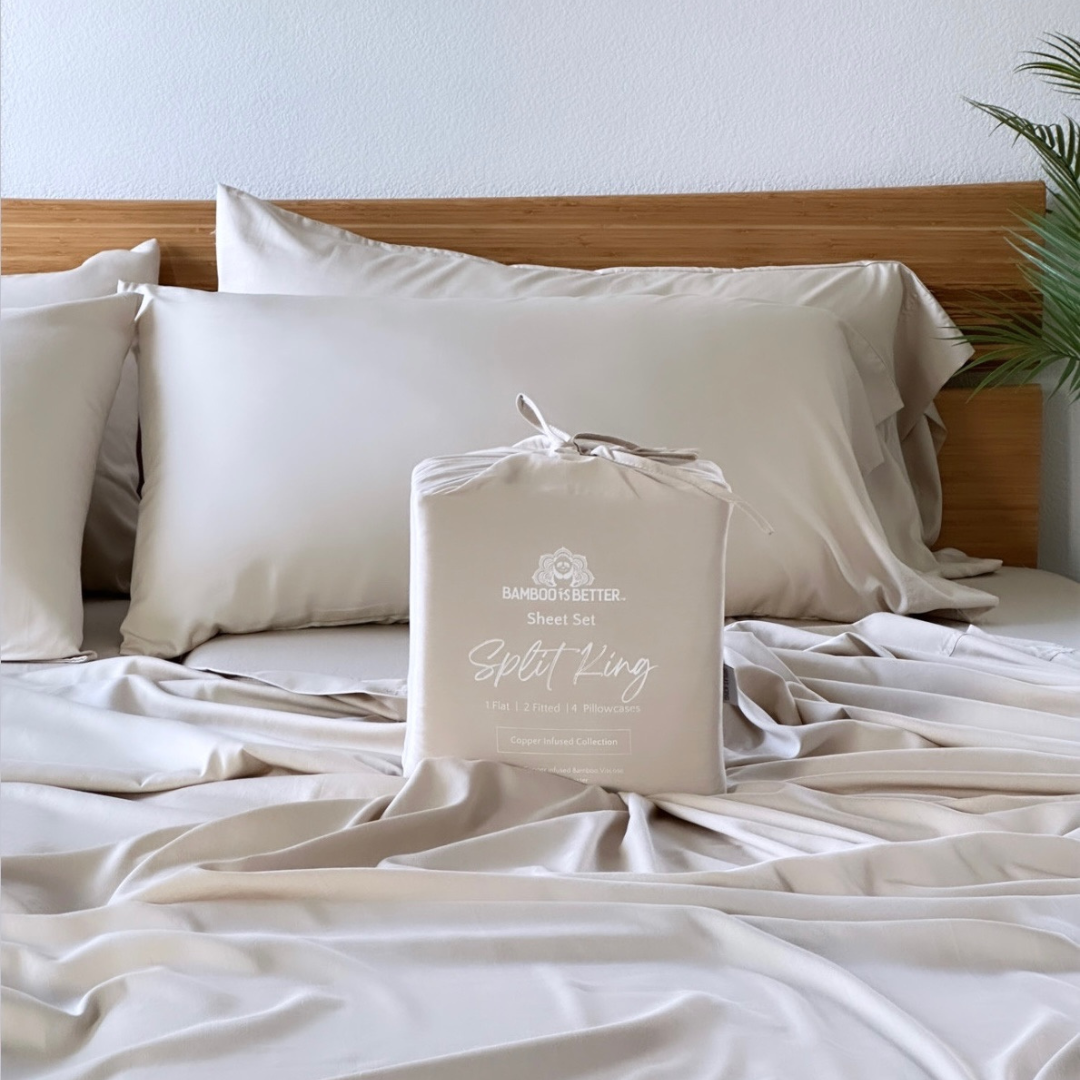 Luxury Copper-Infused Bamboo Pillowcase Set