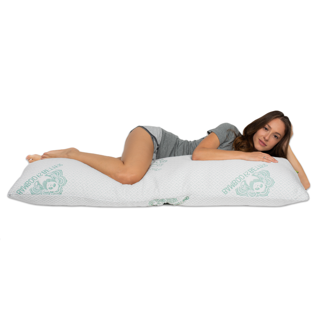 Custom Comfort Bamboo Body Pillow with Adjustable Fill