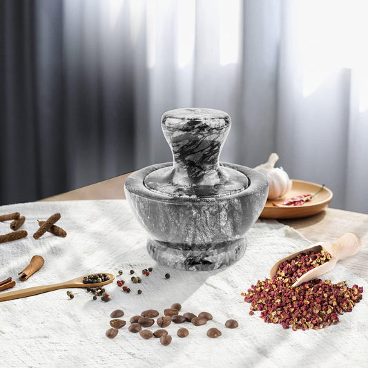 Easy Grip Marble Mortar and Pestle Set