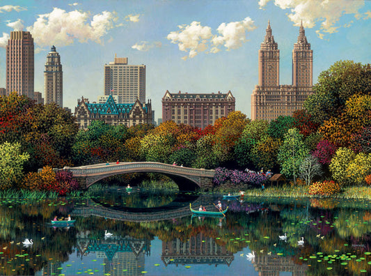 Central Park Bow Bridge Limited Edition Art Print by Alexander Chen