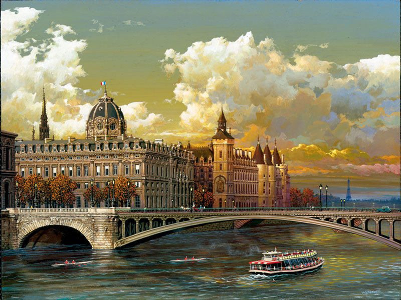 The Seine by Alexander Chen: Limited Edition Art Print (Unframed)