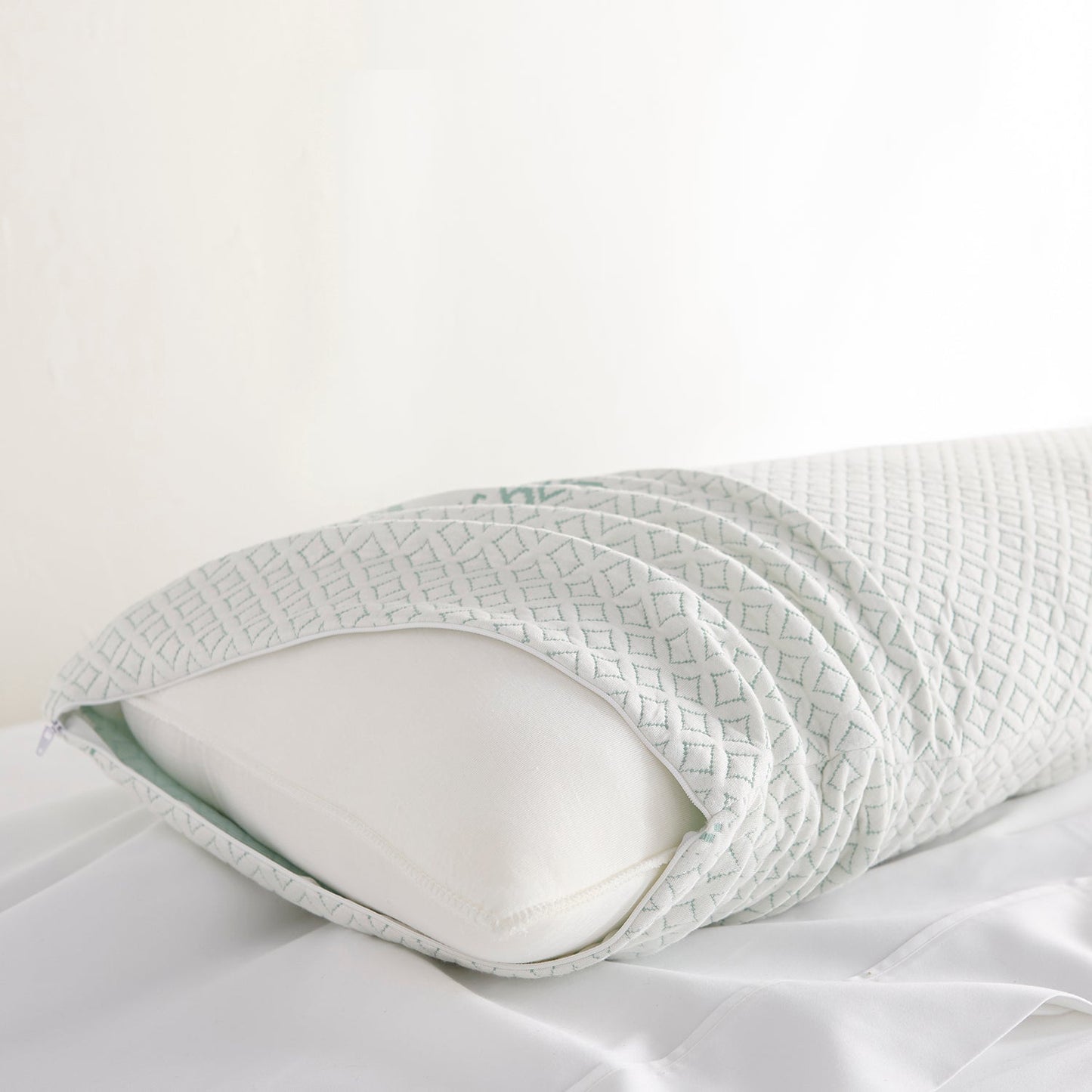 Custom Comfort Bamboo Body Pillow with Adjustable Fill