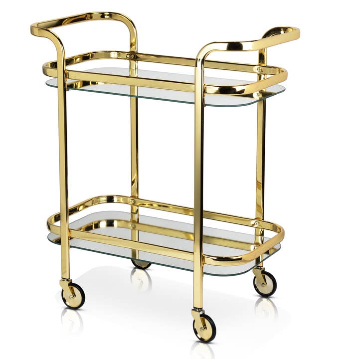 Gold Plated Bar Cart