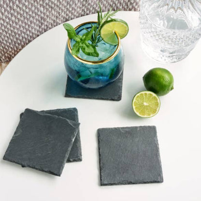 Natural Edge Slate Coasters (Set of 8)